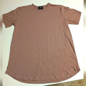 Cuts Curve-Hem Mauve Tee